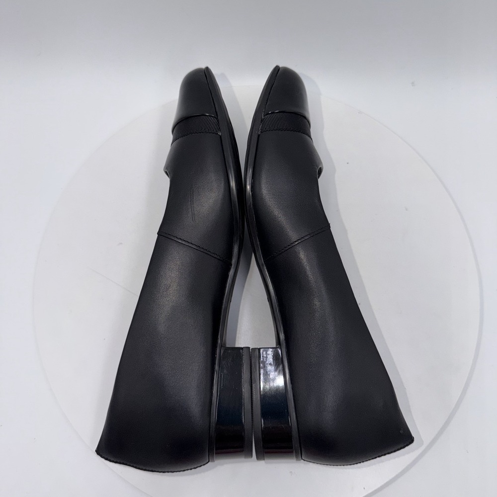 Clarks Juliet Monte Pump Shoes Womens 8.5 M Casual Heels Leather Black - Picture 4 of 8